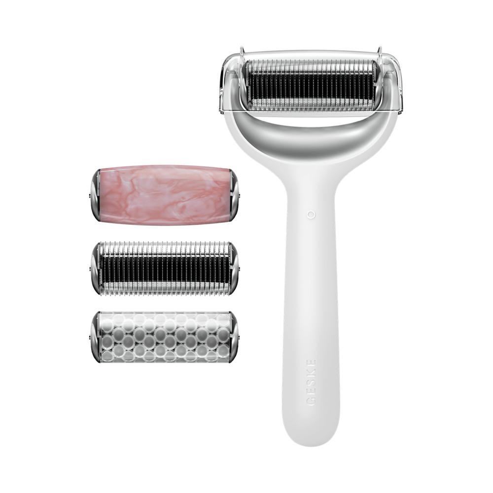 GESKE MicroNeedle Face&Body Roller 9in1 masážní váleček s mikrojehličkami white GESKE