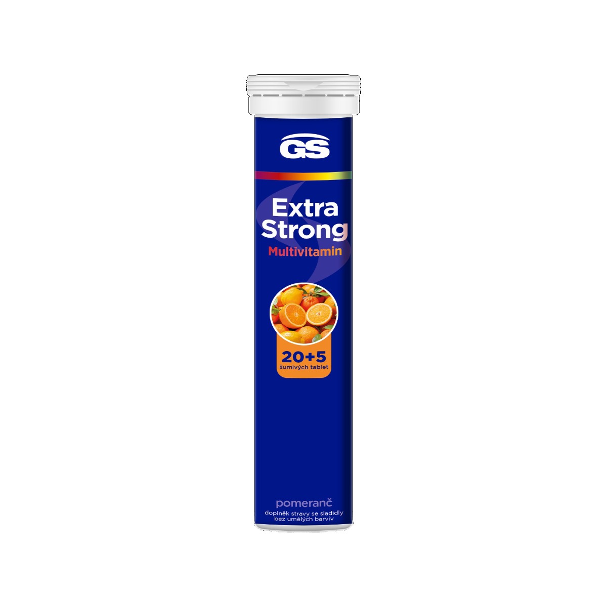 GS Extra Strong Multivitamin pomeranč 20+5 šumivých tablet GS