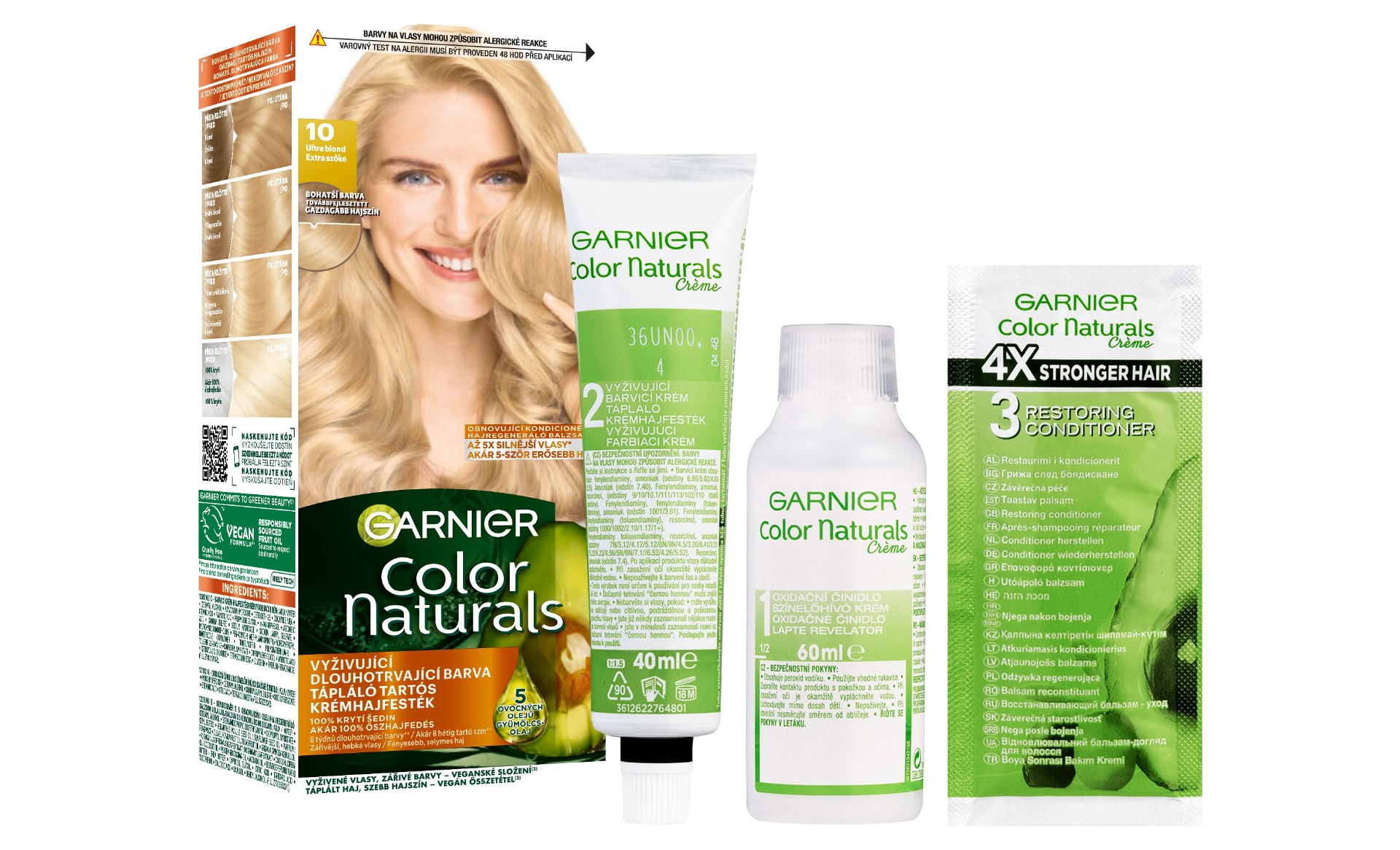 Garnier Color Naturals Permanentní barva na vlasy 10 ultra blond Garnier