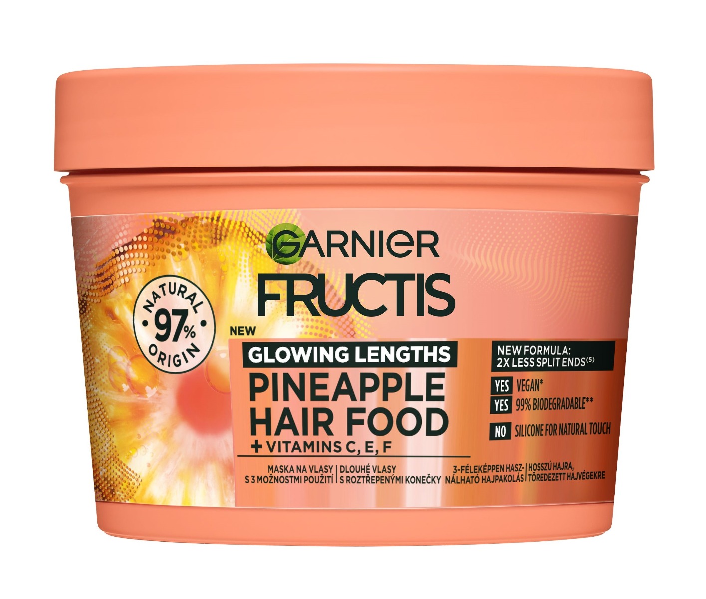 Garnier Fructis Hair Food Pineapple maska pro dlouhé vlasy 400 ml Garnier