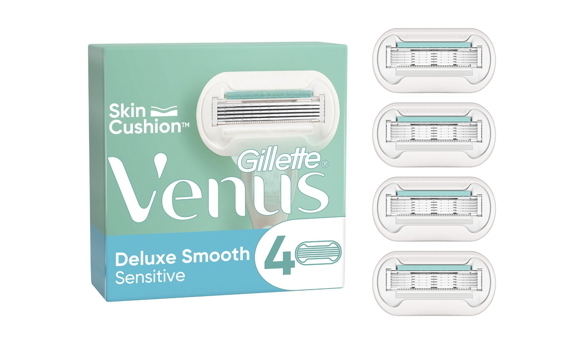 Gillette Venus Deluxe Smooth Sensitive náhradní hlavice 4 ks Gillette