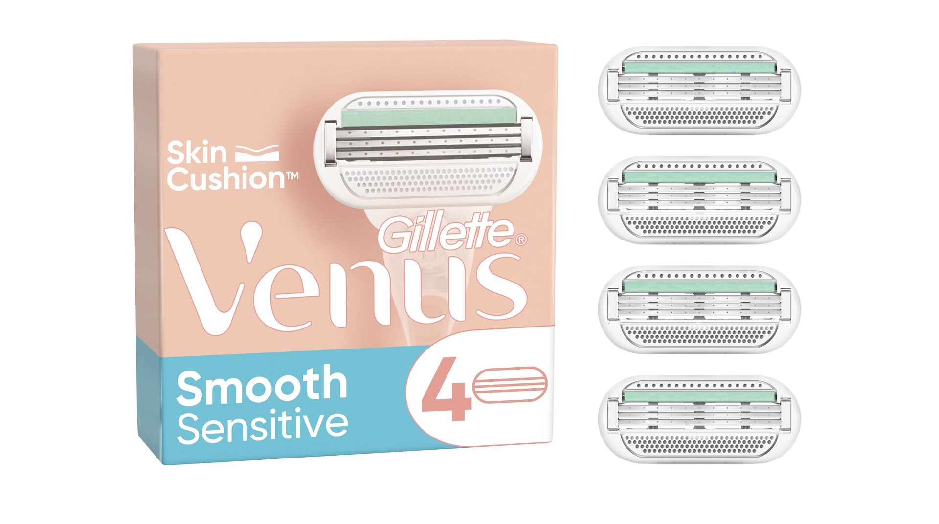 Gillette Venus Smooth Sensitive náhradní hlavice 4 ks Gillette