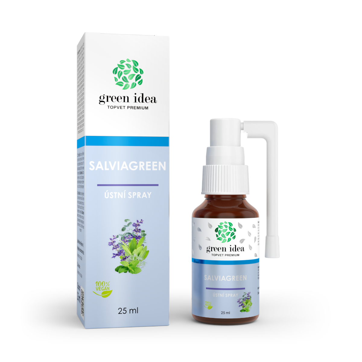 Green idea Salviagreen ústní sprej 25 ml Green idea