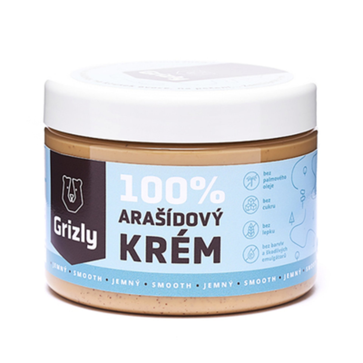 Grizly arašídový krém jemný 500 g Grizly