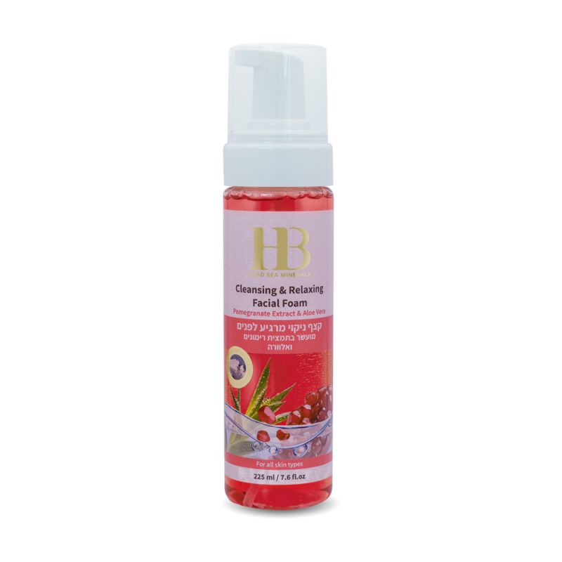 H&B Dead Sea Minerals Čisticí a relaxační pěna na obličej s granátovým jablkem 225 ml H&B Dead Sea Minerals