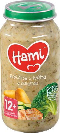 Hami Brokolice s krůtou a cuketou 12m+ 250 g Hami