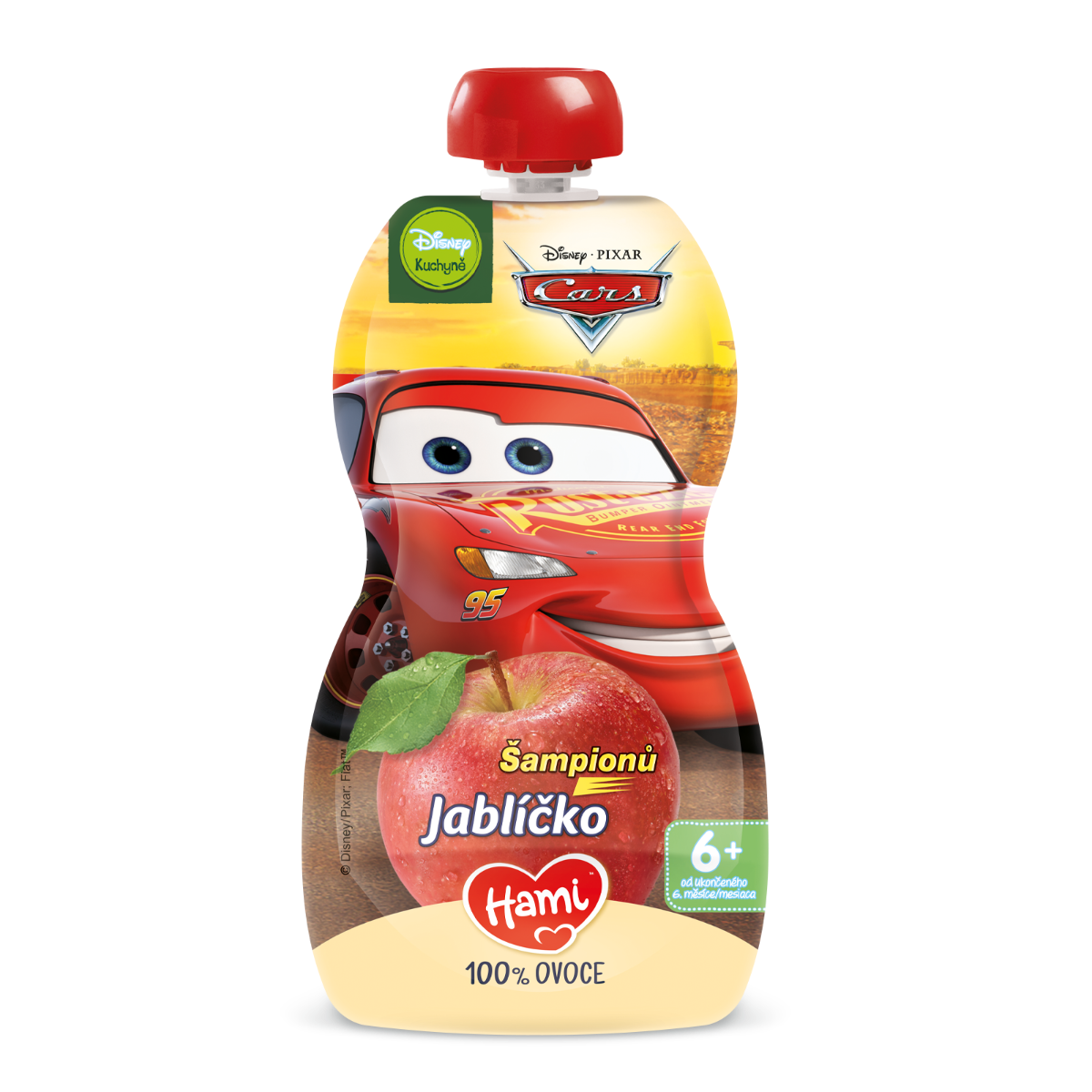 Hami Disney Cars jablíčko kapsička 110 g Hami