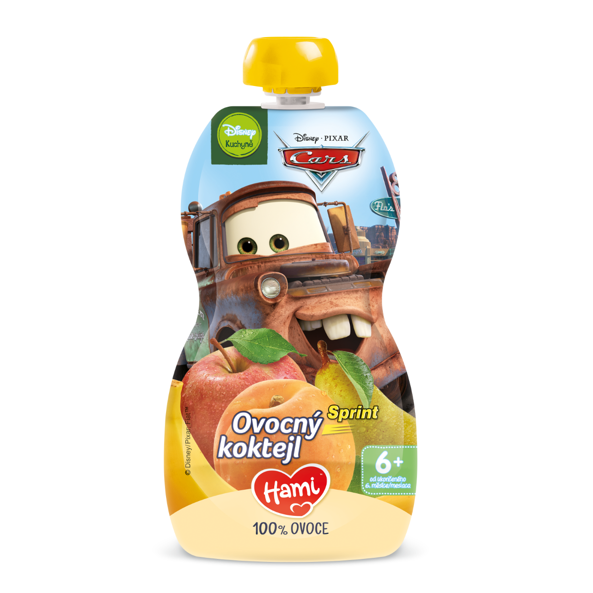 Hami Disney Cars ovocný koktejl kapsička 110 g Hami