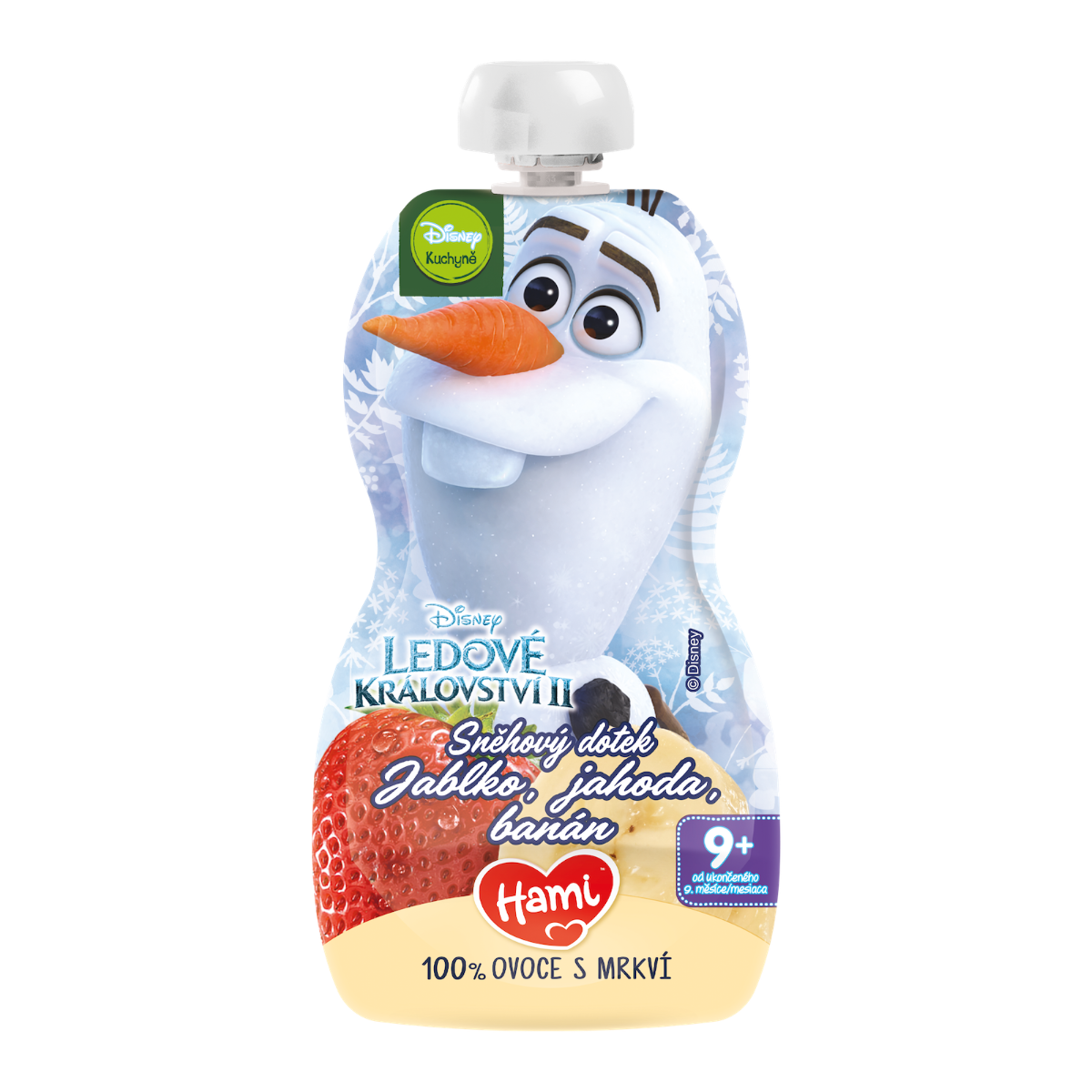 Hami Disney Frozen Olaf jahoda kapsička 110 g Hami