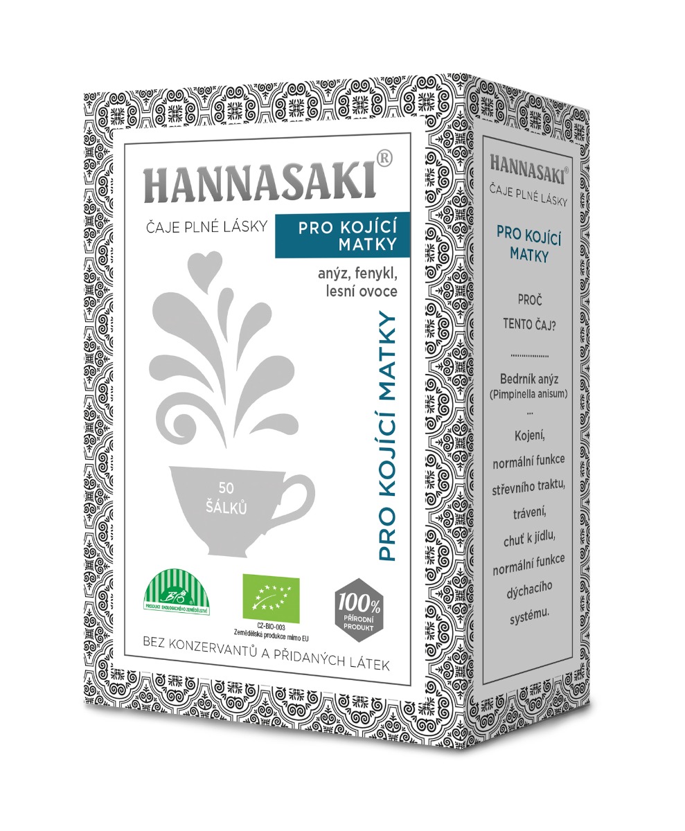Hannasaki Pro kojící matky BIO sypaný čaj 50 g Hannasaki