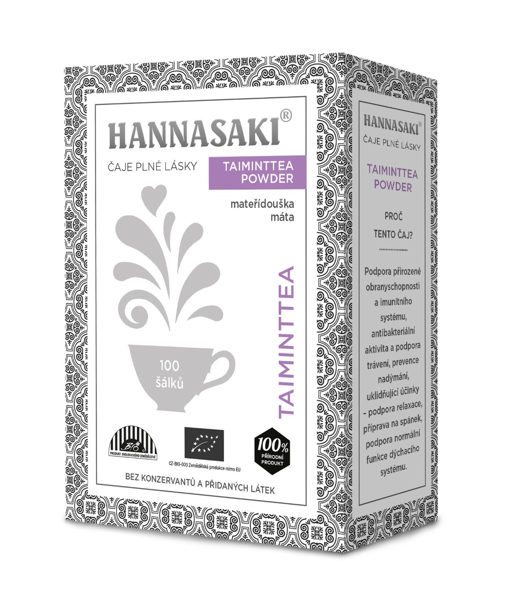 Hannasaki Taiminttea Powder BIO sypaný čaj 50 g Hannasaki