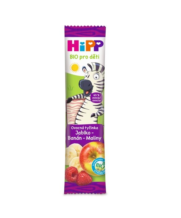Hipp BIO Ovocná tyčinka jablko banán maliny 23 g Hipp