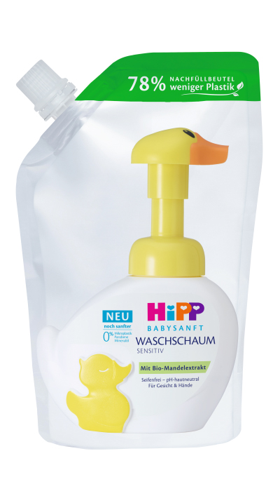 Hipp Babysanft Pěna na mytí kachna náhradní náplň 250 ml Hipp