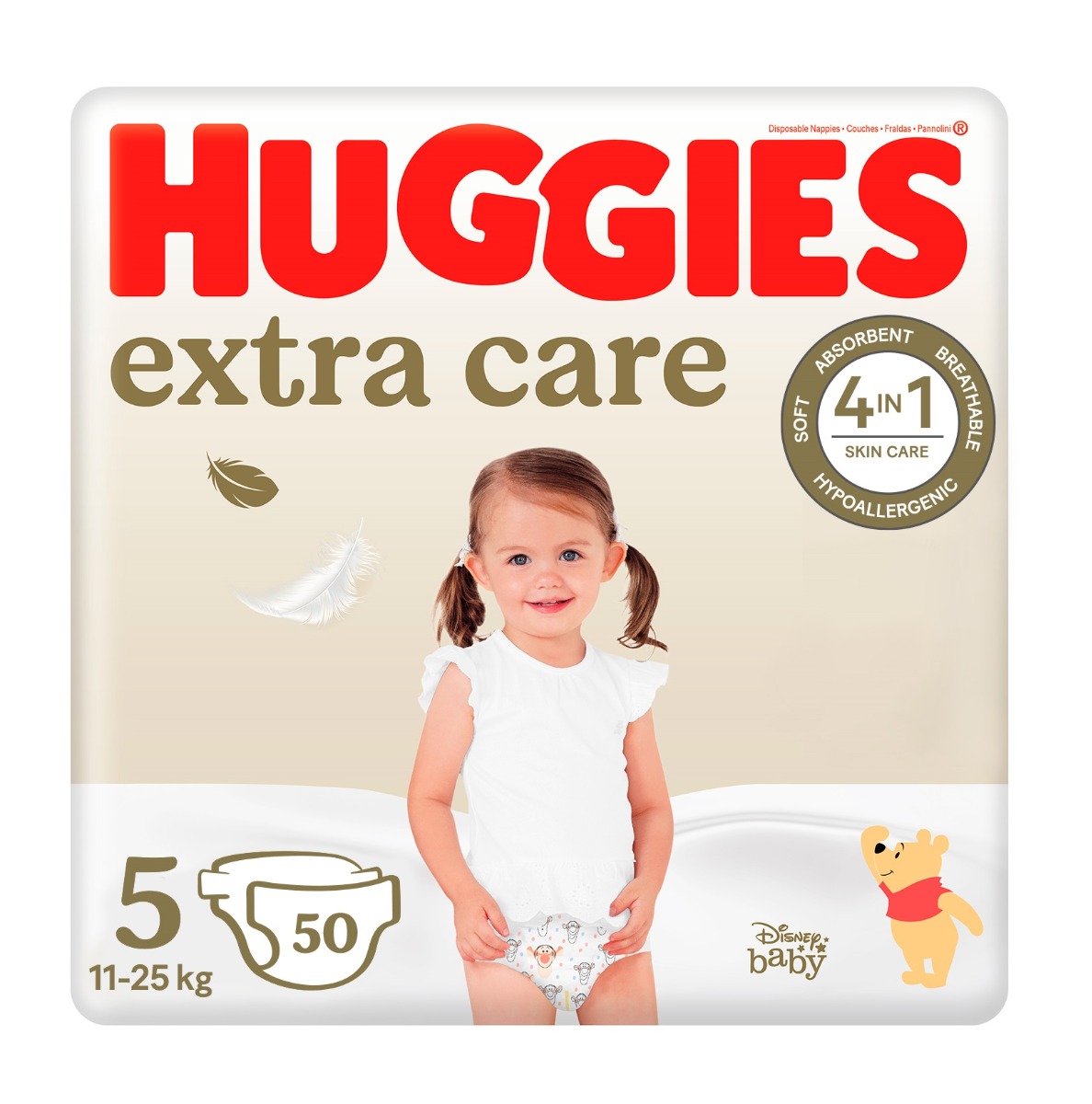 Huggies Extra Care 5 11–25 kg dětské pleny 50 ks Huggies
