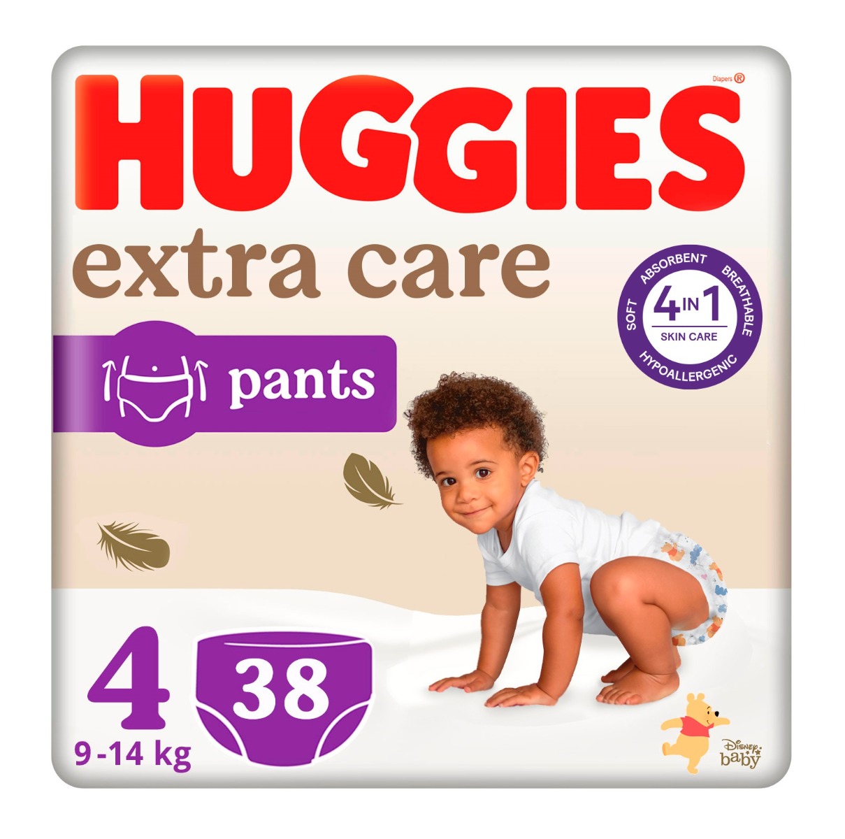 Huggies Extra Care Pants 4 9–14 kg 38 ks Huggies