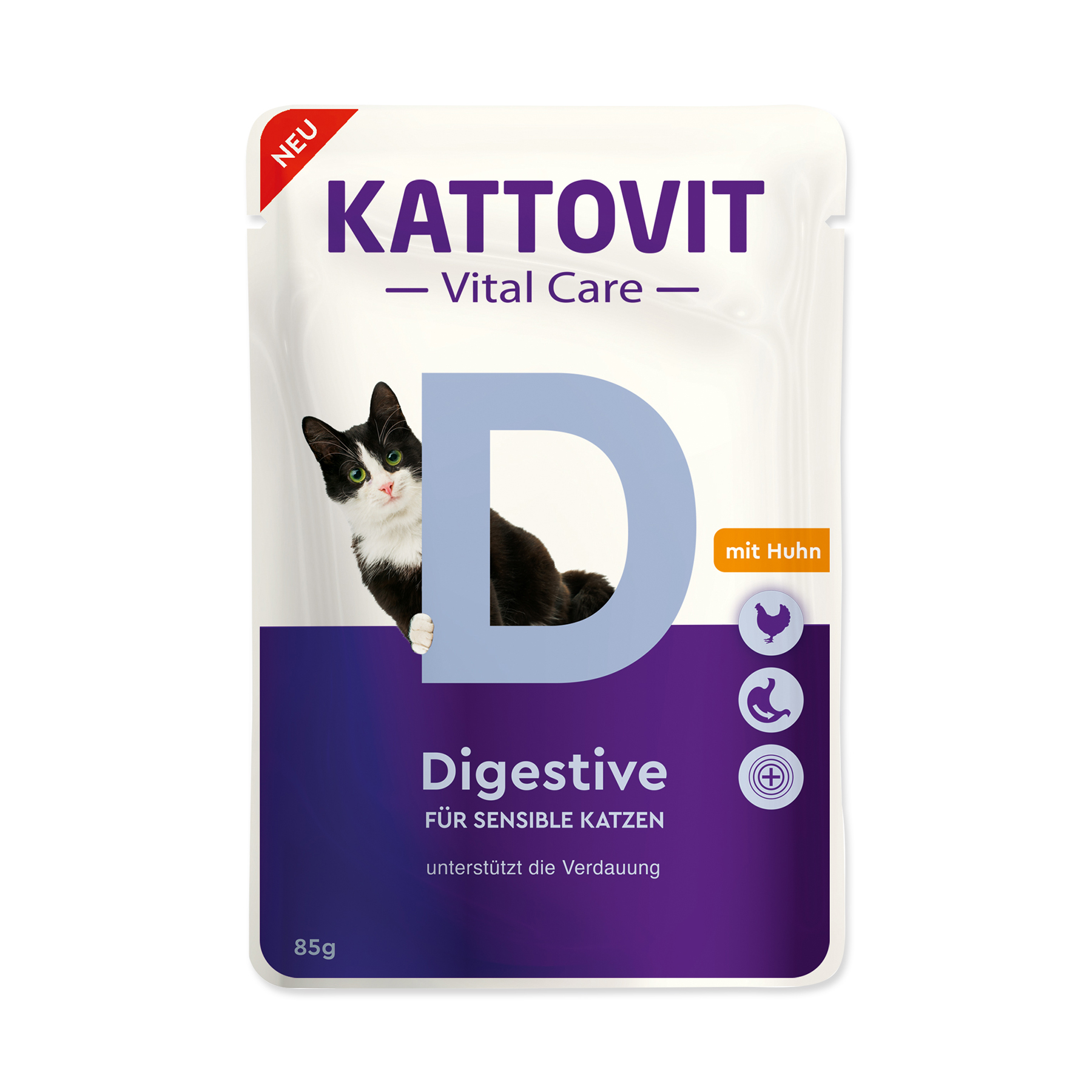 Kattovit Vital Care Digestive kuře kapsička 85 g Kattovit