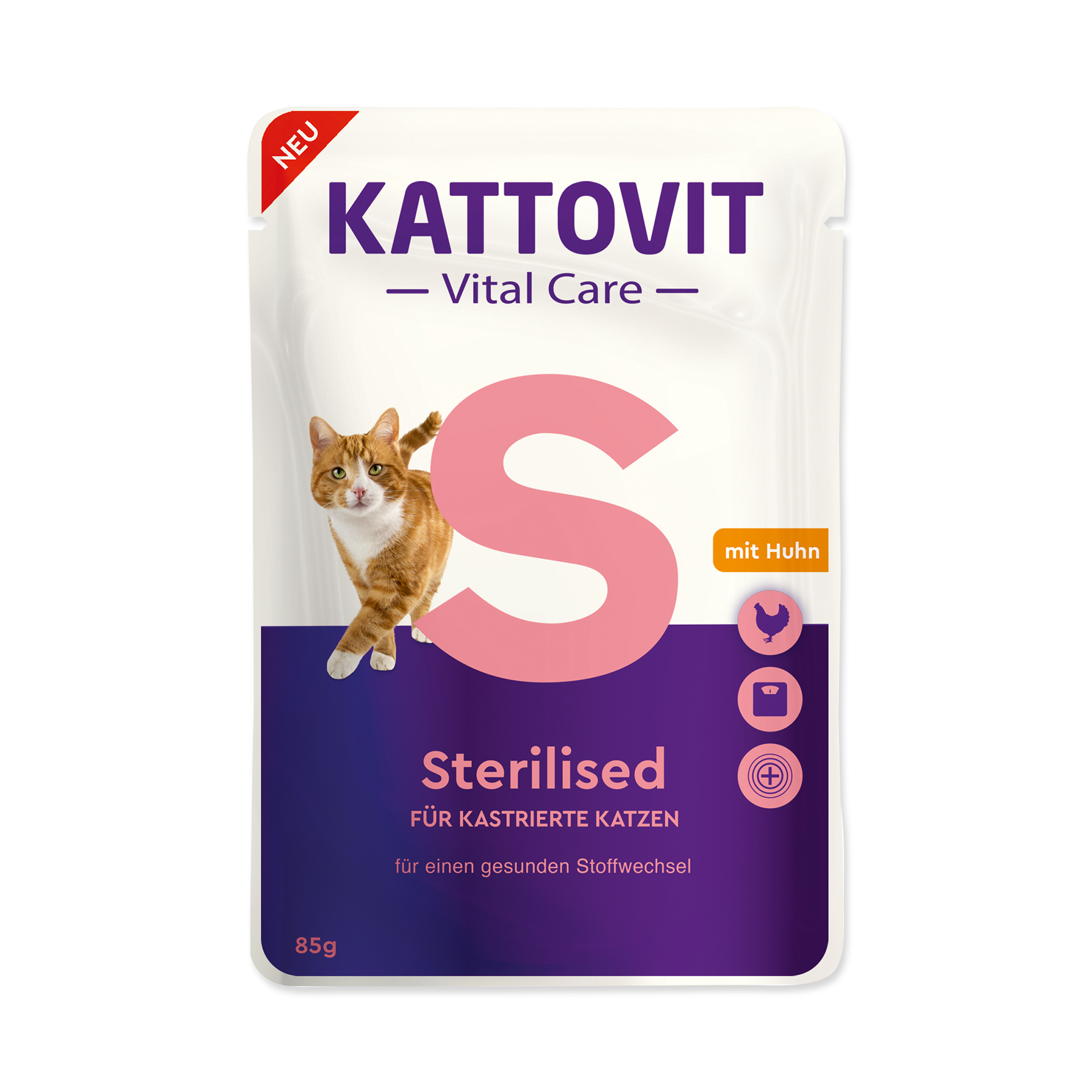 Kattovit Vital Care Sterilized kuře kapsička 85 g Kattovit