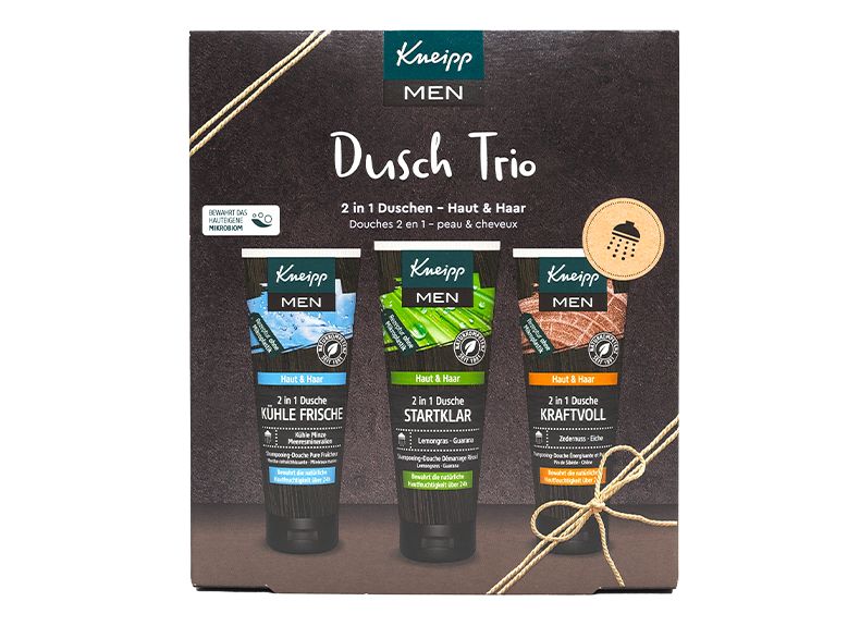 Kneipp Sprchové trio pro muže dárková sada 3x75 ml Kneipp