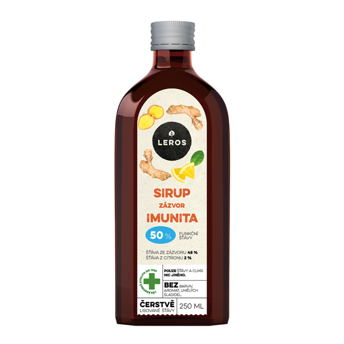 Leros Sirup Imunita zázvor 250 ml Leros