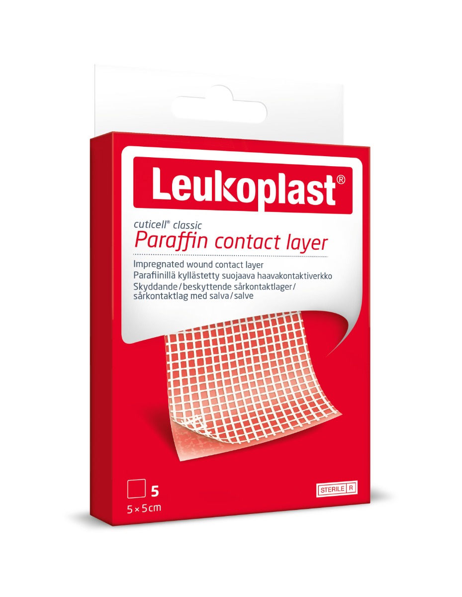 Leukoplast Cuticell classic 5 x 5 cm sterilní krytí 5 ks Leukoplast