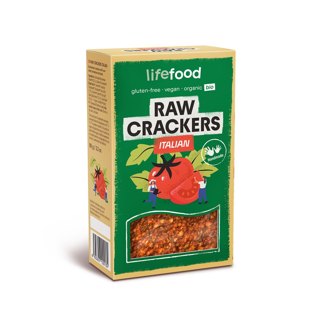 LifeFood Life Crackers Italské RAW BIO 90 g LifeFood
