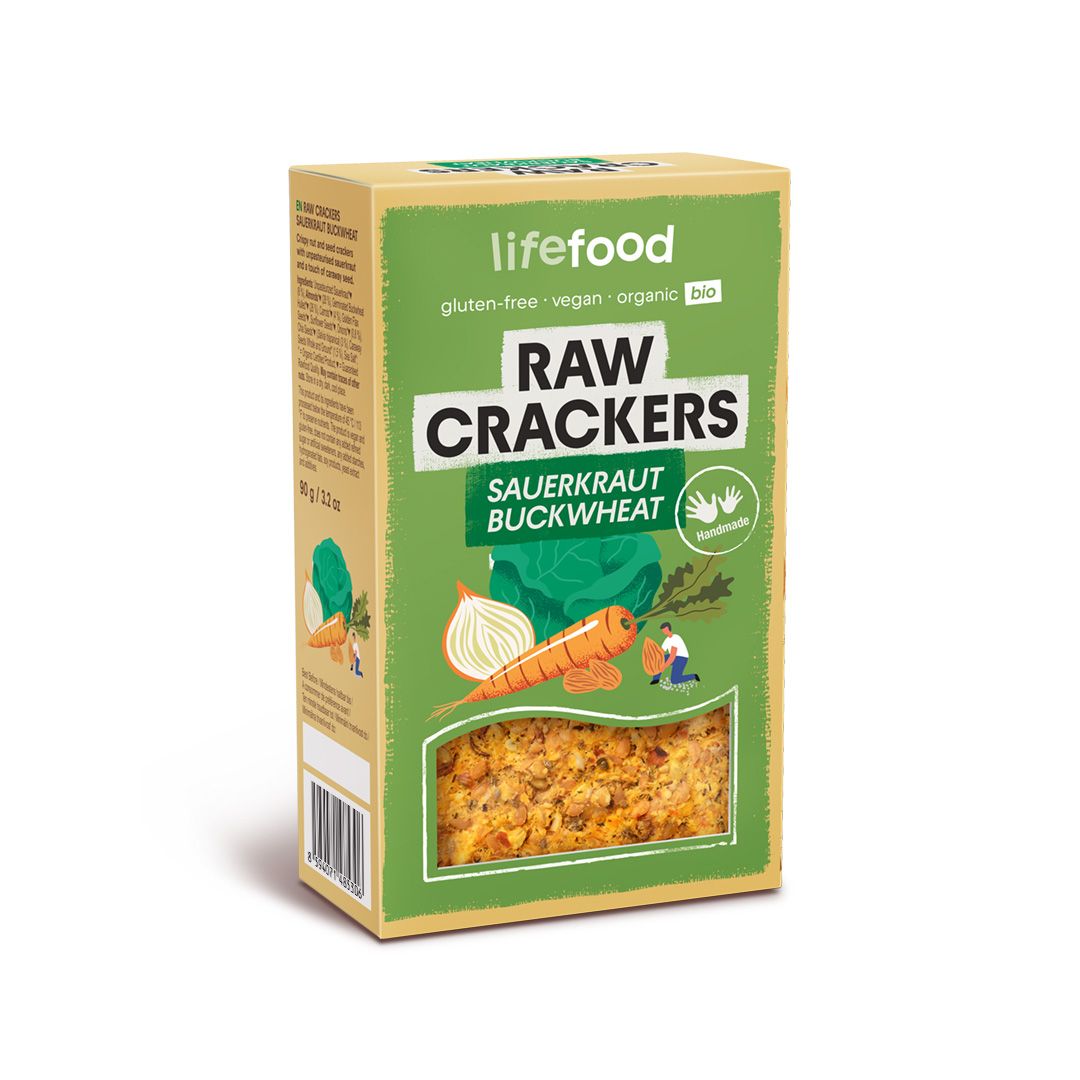 LifeFood Life Crackers Zelňáky RAW BIO 90 g LifeFood