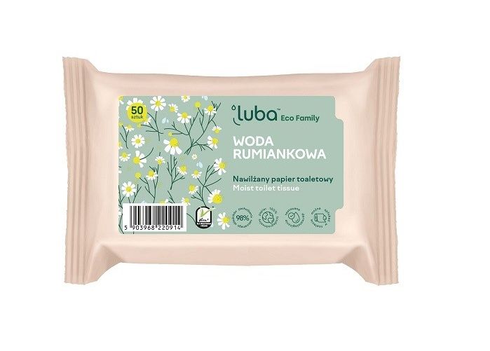 Luba Vlhčený toaletní papír Heřmánek 50 ks Luba