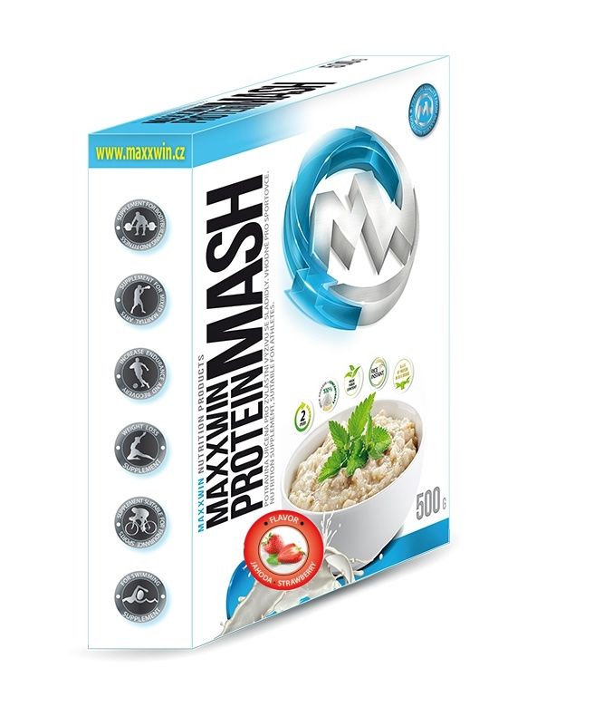 MAXXWIN Protein MASH jahoda 500 g MAXXWIN