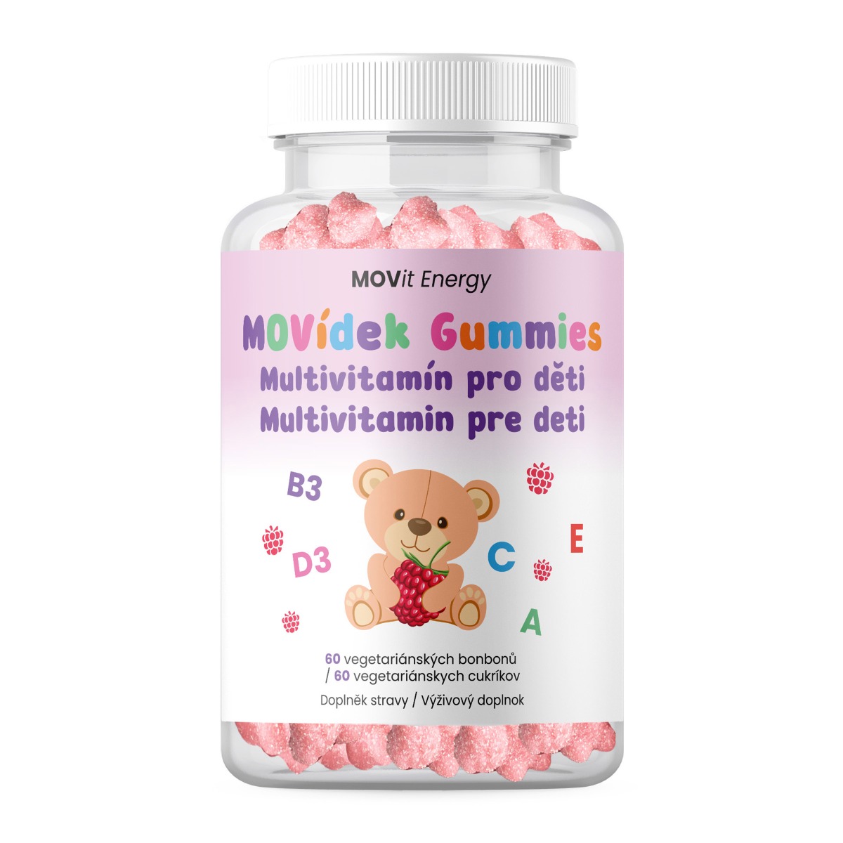 MOVit Energy MOVídek Gummies Multivitamín pro děti 60 ks MOVit Energy