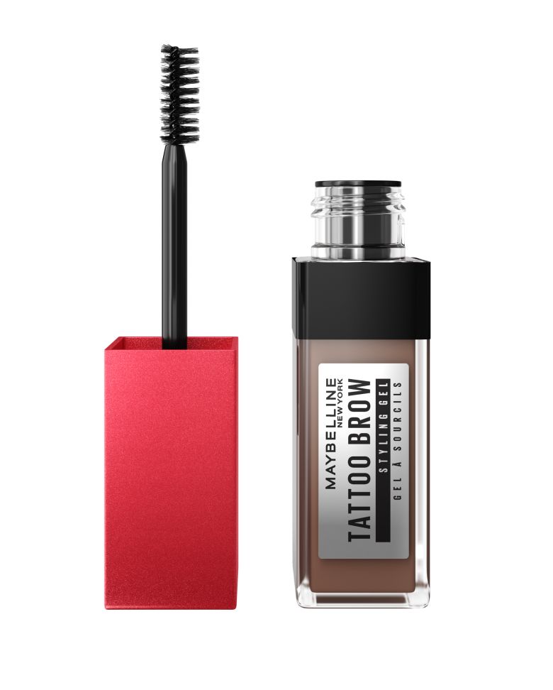 Maybelline Tattoo Brow 36H Styling Gel odstín 255 Soft Brown gel na obočí 6 ml Maybelline