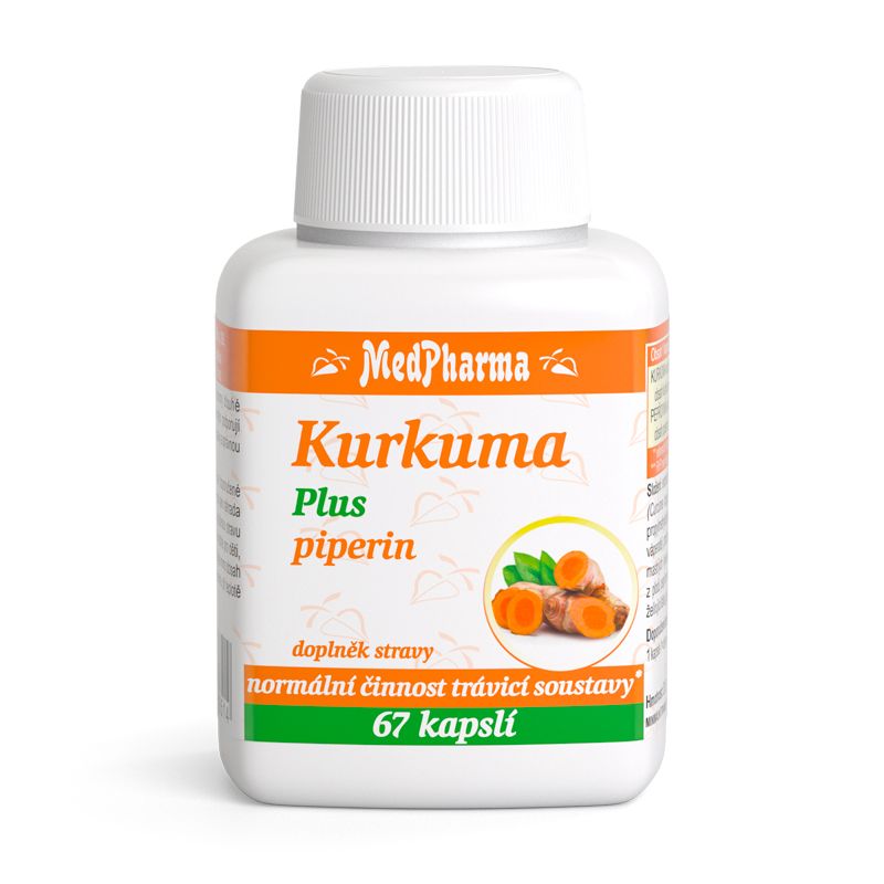 MedPharma Kurkuma Plus piperin 67 kapslí MedPharma