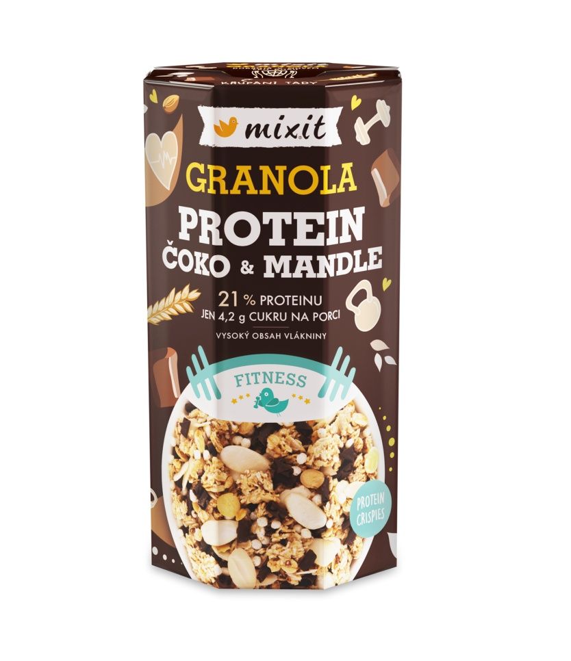 Mixit Proteinová granola Čoko & mandle 450 g Mixit