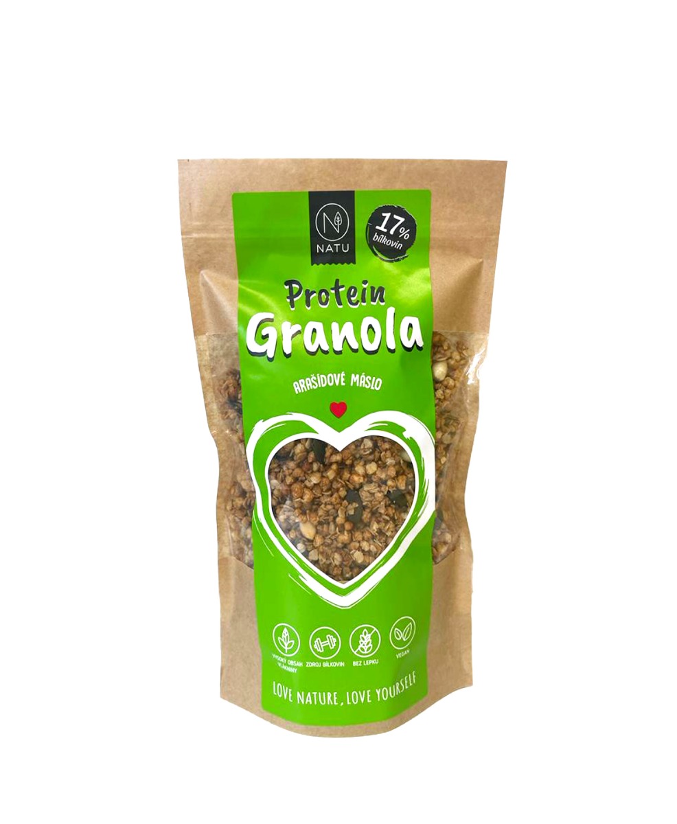 NATU Protein Granola s arašídovým krémem 300 g NATU