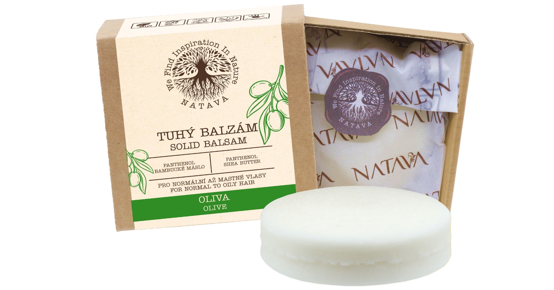 Natava Tuhý balzám Oliva 75 g Natava
