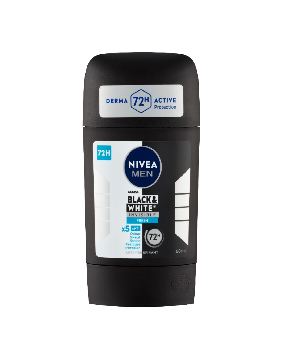 Nivea Men Black & White Invisible Fresh tuhý antiperspirant 50 ml Nivea