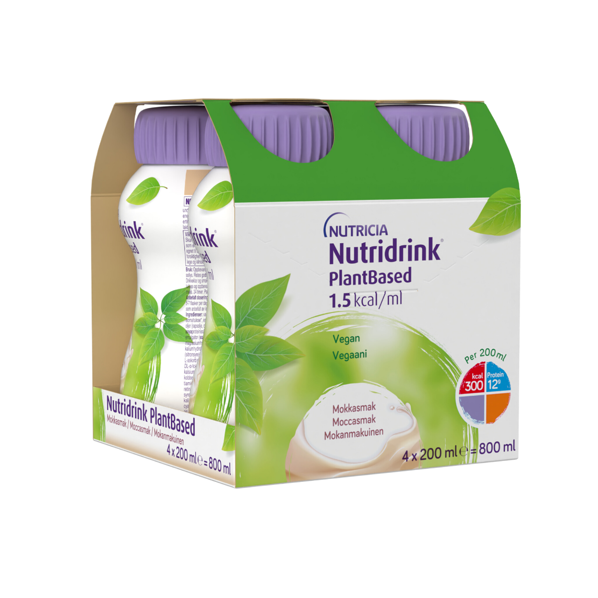 Nutridrink PlantBased s příchutí kávy 4x200 ml Nutridrink