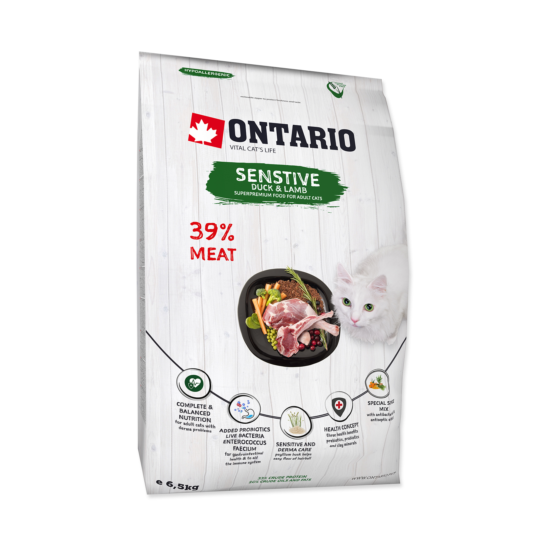 Ontario Cat Sensitive/Derma granule 6