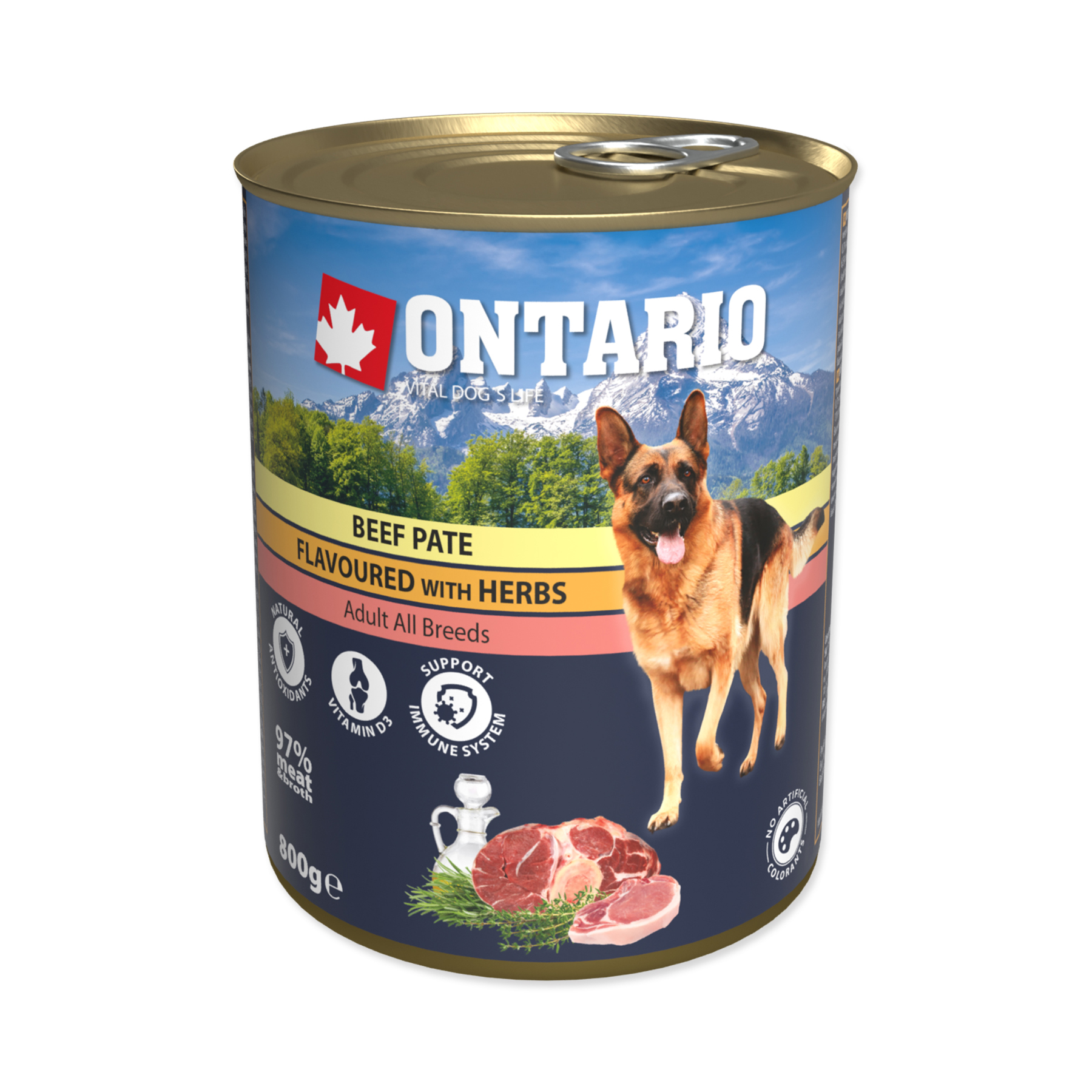 Ontario Hovězí paté s bylinkami konzerva 800 g Ontario