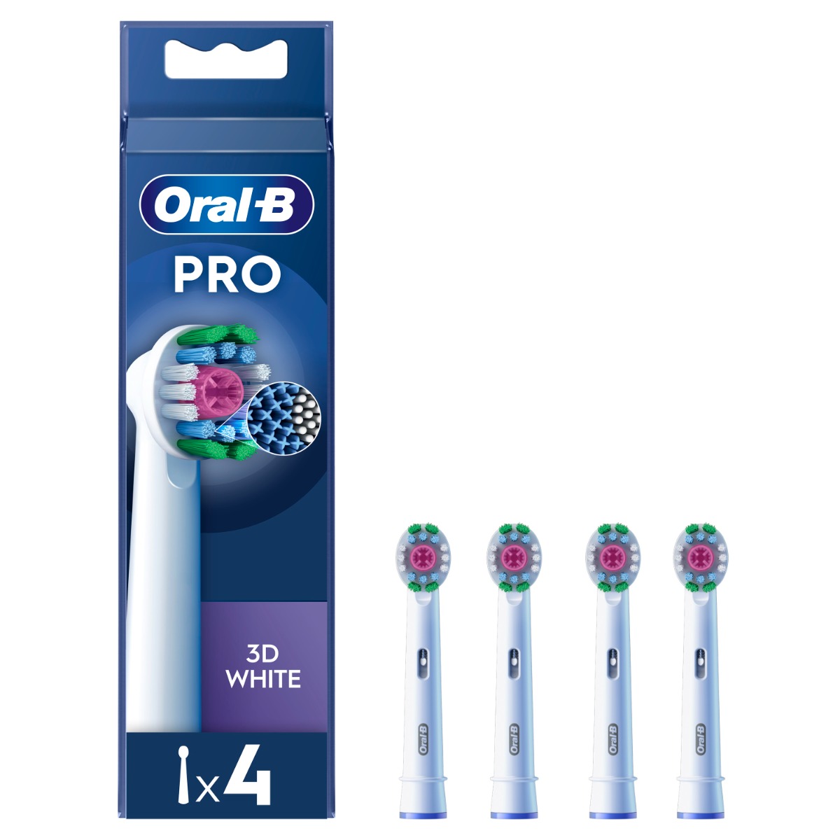 Oral-B EB 18-4 PRO 3D White náhradní hlavice 4 ks Oral-B