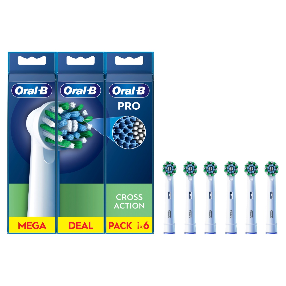 Oral-B EB 50-6 PRO Cross Action náhradní hlavice 6 ks Oral-B