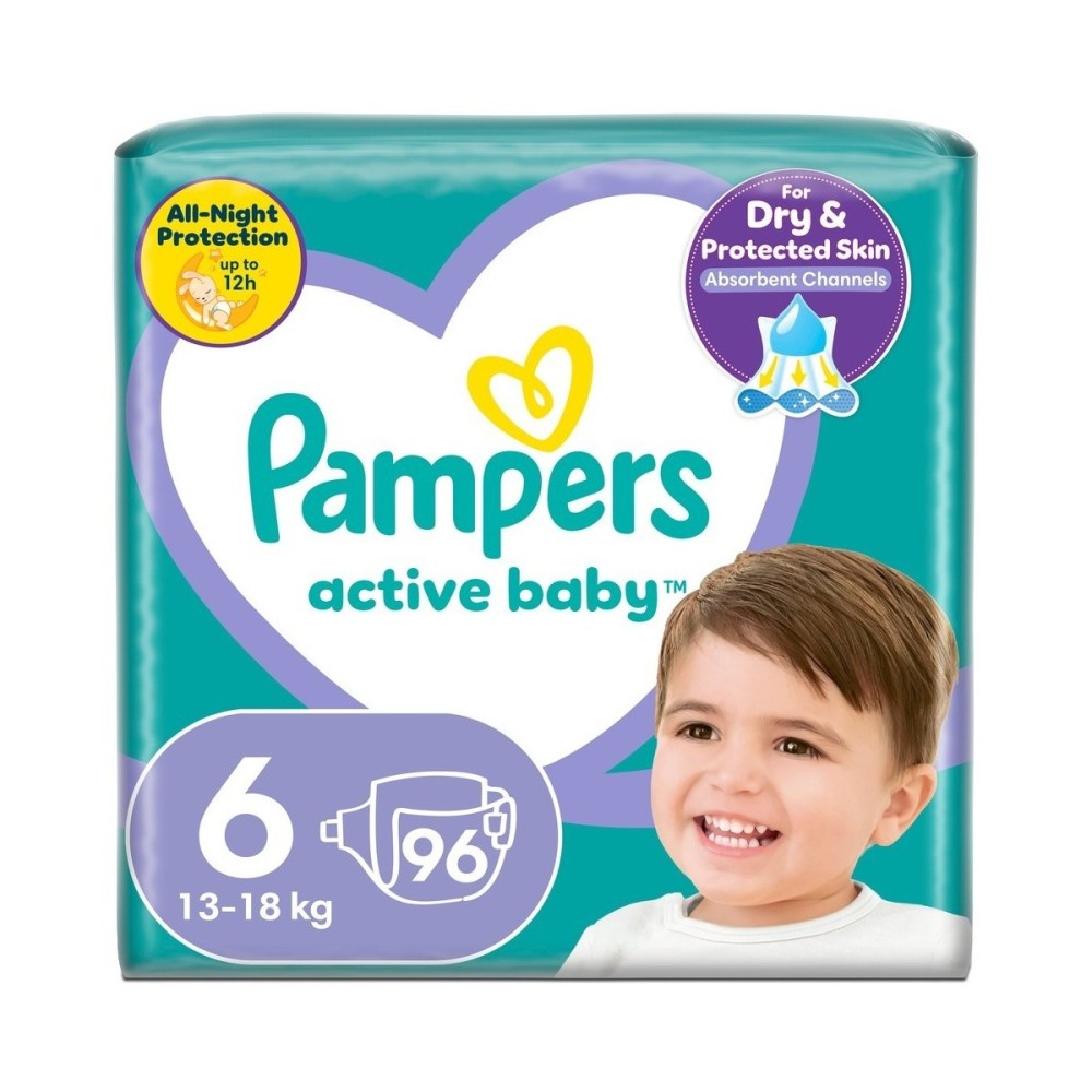 Pampers Active Baby vel. 6 13-18 kg dětské pleny 96 ks Pampers