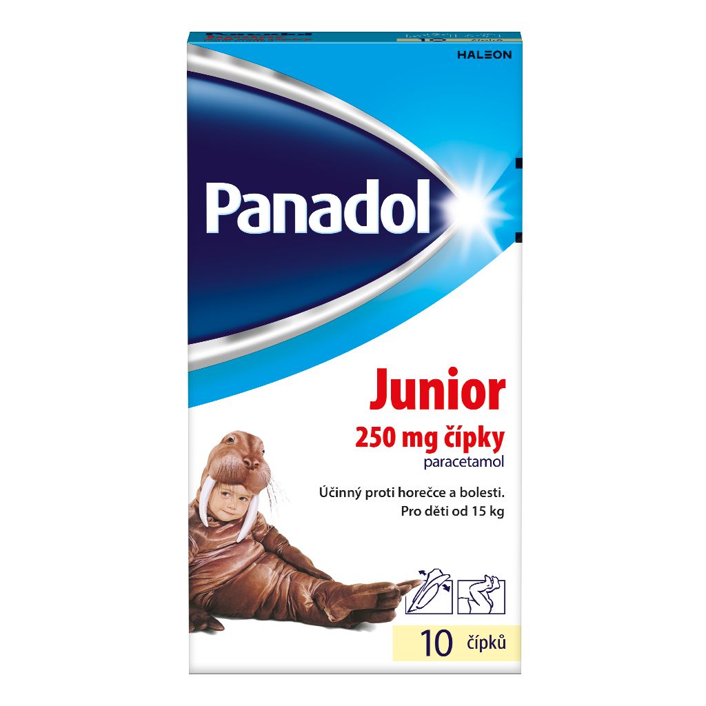 Panadol Junior 250 mg čípky 10 ks Panadol