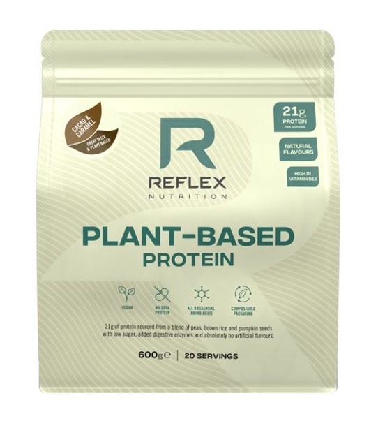 Reflex Nutrition Plant Based Protein kakao a karamel 600 g Reflex Nutrition