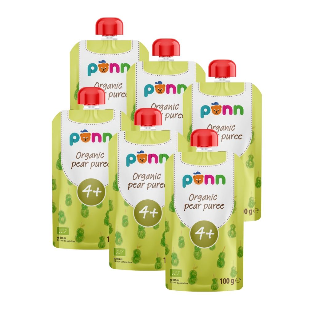 SALVEST Põnn BIO Hruška 100% 6x100 g SALVEST