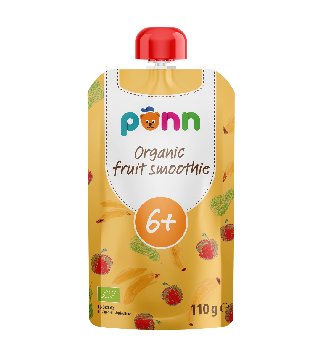 SALVEST Põnn BIO Ovocné smoothie s ananasem 110 g SALVEST