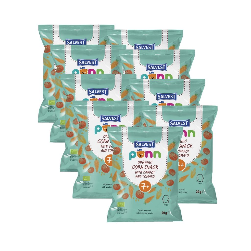SALVEST Põnn BIO Rajčatové křupky 9x20 g SALVEST