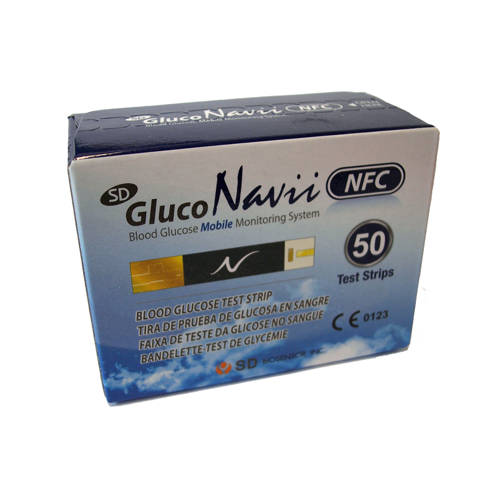 SD-GlucoNavii NFC testovací proužky do glukometru 50 ks SD-GlucoNavii