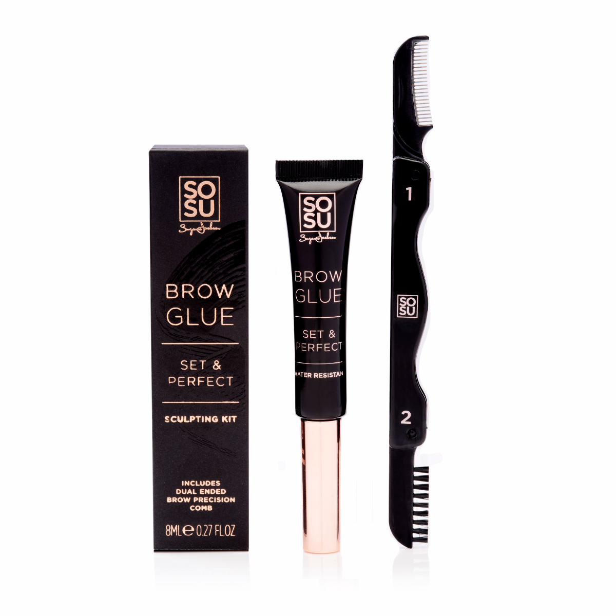 SOSU Brow Glue Set & Perfect Sada na obočí 1 sada SOSU