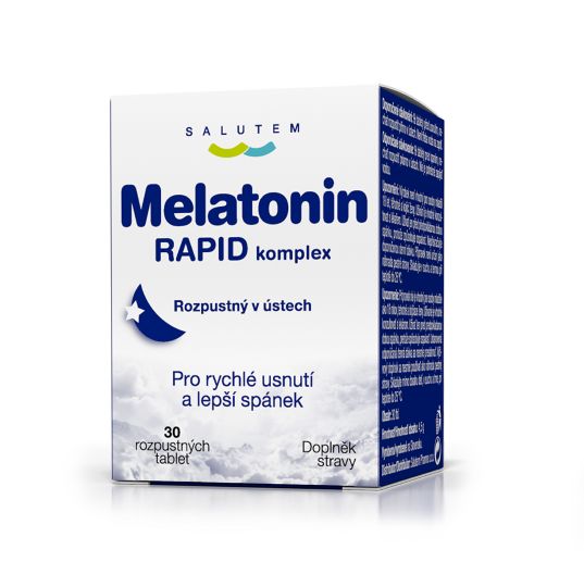 Salutem Melatonin Rapid komplex ODT 30 rozpustných tablet Salutem