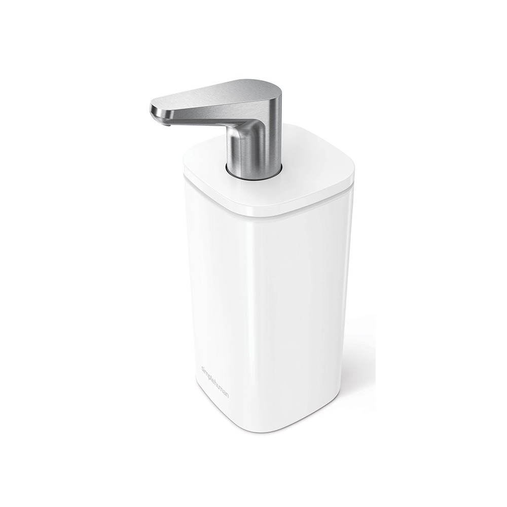 Simplehuman Pulse Dávkovač mýdla a desinfekce 295 ml bílá ocel Simplehuman